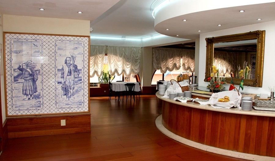 Luso Brasileiro Hotell Póvoa de Varzim Restaurant bilde